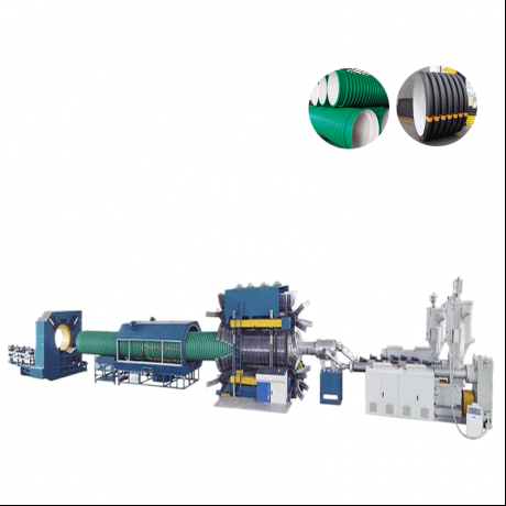 HDPE, PP Ống sóng kép kiểu đứng và dây chuyền đùn ống có gân PVC